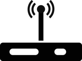 router icon. Internet broadband technology. Wireless broadband modem with antennas. Network switch synbol. modem with wifi network vector