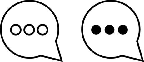 comment icon. Chat message icons. talk message Bubble chat icons. online communication vector