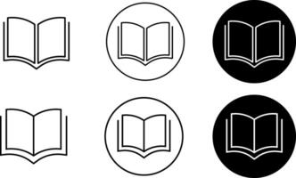 Open books sign. Including read. open book reading knowledge. Textbook symbol. journal literature business signs. Education concept vector