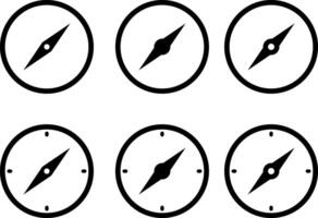 Compass icon set. Wind rose icon. global positioning system. Navigation symbol vector
