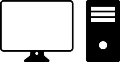 Computer icon. monitor screen symbol. Digital device signs. Responsive web design vector