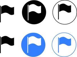 flag icon set. global positioning system. Waving flag icons. ripped banners and grunge symbol vector