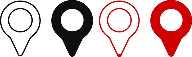 pin location icon. position symbol. perfect for maps. place address navigation locator sign vector