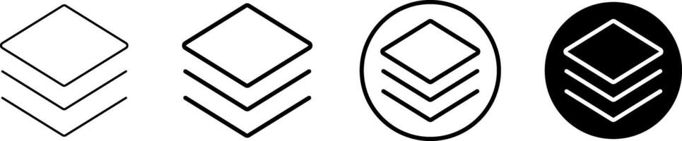 layers symbol. Surface levels technology for business. Presentations sign. Infographics symbols vector