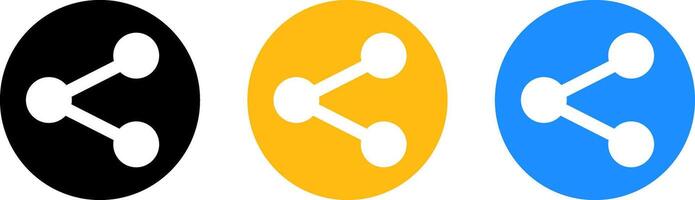 share icon set. connection icons. network sharing sign. social media user interface. Send Data symbols vector