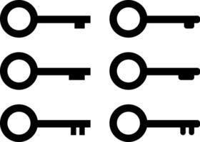 Key icon set. Security Technology. access account login password icons. house key icon security symbol vector