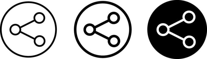 share icons set. connection icons. network sharing sign. social media user interface. Send Data symbol vector