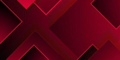 Abstract dark red overlap square background. Futuristic background with shadow and lines papercut pattern. vector