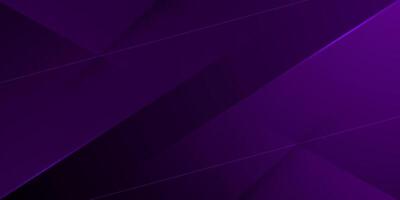Abstract dark purple papercut futuristic background. Trendy overlap triangle shapes pattern with line, shadow, and lights. vector