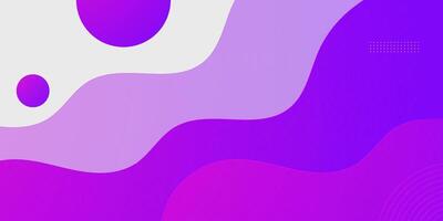 Abstract colorful purple papercut wave background. Cool banner wave fluid design. vector