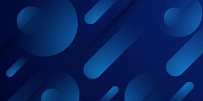 Abstract dynamic dark blue background. Trendy shapes overlap pattern design. vector