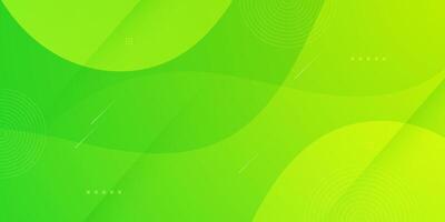 Abstract colorful green background. Simple elegant wave shapes pattern design. vector