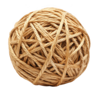 Ball of twine or string close up on transparent background png