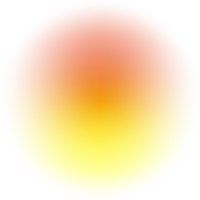 Gradient blurred circle shape. Orange colored fluid liquid element. Soft light holographic element. Round blob with neon aura for design. Blended iridescent organic bubble. png