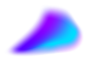 Gradient blue shape with blurry texture. Colored fluid element. Liquid soft holographic blob with aura. Glowing iridescent organic spot. png