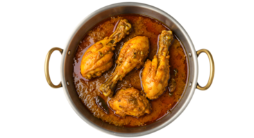 Chicken karahi Top View png
