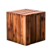 Rustic Wooden Block with Natural Texture and Warm Tones for Creative Projects png