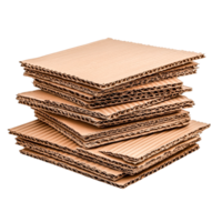 Stack of Clean Cardboard Sheets for Packaging and Crafting Use in Various Projects png
