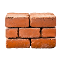 Stack of Red Clay Bricks for Constructind Building Projects png