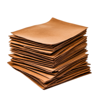 Stack of Brown Paper Sheets for Textures and Backgrounds in Various Creative Projects png