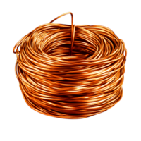 Rolled Copper Wire Coiled Neatly in Circular Shape for Electrical and Crafting Use png