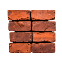 Detailed Texture of Red Bricks Arranged in a Grid Pattern for Architectural Use png
