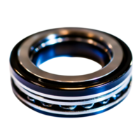 closeup of a Precision Bearing Ring with Metal Finish and Smooth Edges png