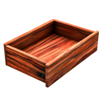 Empty Wooden Drawer with Rich Grain Details for Interior Design and Organization png