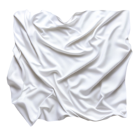 Smooth White Fabric Texture with Elegant Creases and Soft Drapes for Background Use png