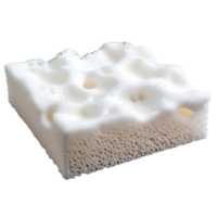 closeup View of White Foam Sponge with Bubbles Solid Background png