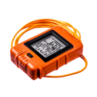 Digital Multimeter for Electrical Testing with Bright Orange Case and Display Screen png
