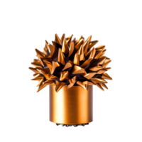 Spiky Metallic Object with Sharp Points and Reflective Surface on png