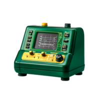 Green Electronic Device for Precision Measurement and Data Visualization on Display Screen png