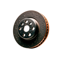 closeup of Car Brake Disc in Dark Background with Detailed Texture and Surface Features png