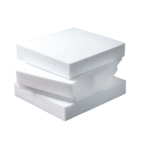 Stack of White Foam Sheets for Crafting and Insulation Use in Various Projects png