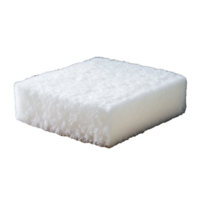 White Square Sponge with Soft Texture for Cleaning and Absorbing Liquids png