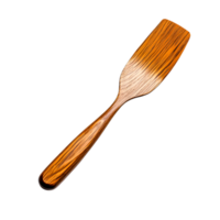 Elegant Wooden Spatula Crafted from Natural Wood with Unique Grain Pattern png