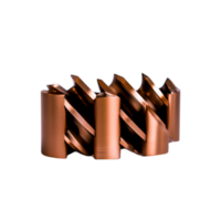 Copper Coil Design with Unique Curved and Twisted Structure for Creative Projects png
