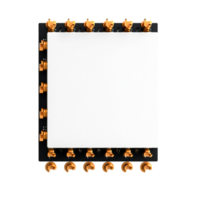 Electronic circuit board with blank space for component placement and connections png