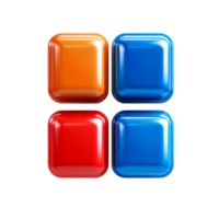 Colorful geometric shapes in a modern design, creating a vibrant visual composition png