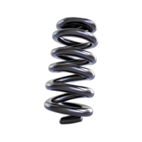 Metallic Spring with Smooth Curves and Elegant Design in Isolated Background png