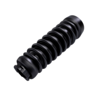 Black Coil Spring Component for Mechanical Applications and Engineering Projects png