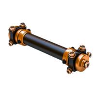 High-Quality Metallic Industrial Part with Nut and Bolt Assembly for Mechanical Use png