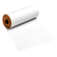 Roll of empty white paper ready for printing, crafting, or artistic projects png