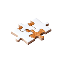 Two Interlocking Puzzle Pieces Symbolizing Unity and Completion png