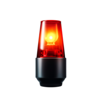 Bright Red Light with Thick Glass Design and Modern Base for Safety Applications png