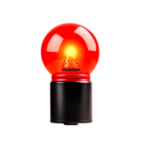 Bright Red Warning Light for Emergency Vehicles in Isolated png