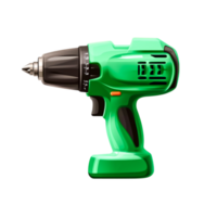 Green Electric Drill Tool for Constructind Home Improvement Projects png