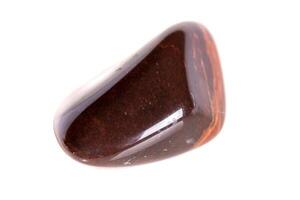 Macro mineral, stone jasper, on a white background photo