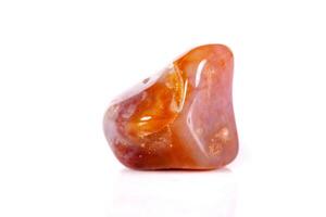 Macro, mineral, stone jasper on a white background photo